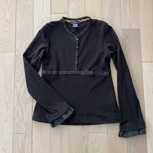 Girls Burberry detailed L/S top size 12y